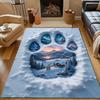 Креативный ковер с рисунком следа медвежьей лапы для спальни, гостиной, прикроватный, под диван, напольный коврик, современный домашний декор, ковер, машинная стирка