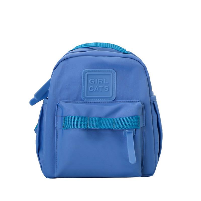 Playful Solid Color Toddler Backpack Ergonomic Shoulder Straps Preschool Essentials Durable Nylon Daycare Accessories