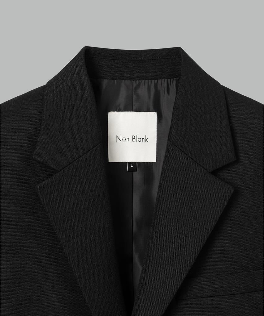 NONBLANK [Set Up] Wool Blend Canvas Loose Fit Setup_Black
