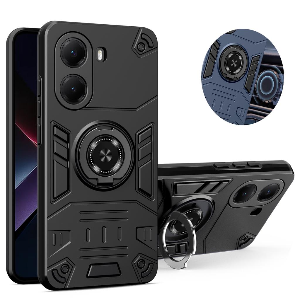 Чехол для Xiaomi Poco X7 Pro C75 C71 F7 X7 5G Armor Противоударный Чехол-подставка с кольцом Держатель Ракушка Coque Fundas