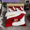 Sunderland Football 3 Piece Bedding Set Soft Duvet Cover Set with Pillowcases Printed Bedroom Decor Set for Home