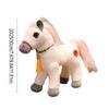 Long Mane Standing Foal Plush Doll Fluffy Tail Cartoon Horse Stuffed Toy Pony Plush Toys  Kids Gift