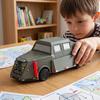 Автомобиль с дизайном «Пасть акулы», 3D-печатная модель штормового автомобиля с вращающимся ветровым датчиком и катящимися колесами, реалистичная копия торнадо для рабочего стола