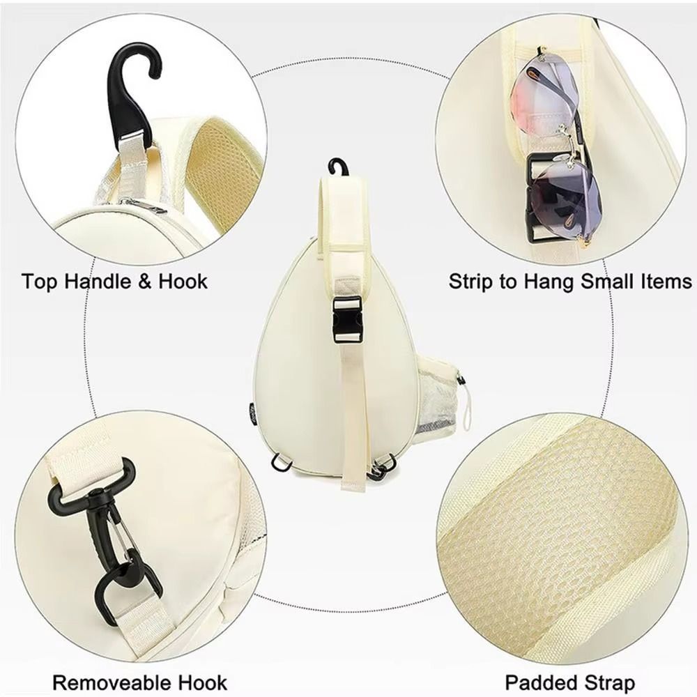 Large Capacity Tennis Crossbody Bag Adjustable Sports Fitness Bag Tennis Racket Bag Travel