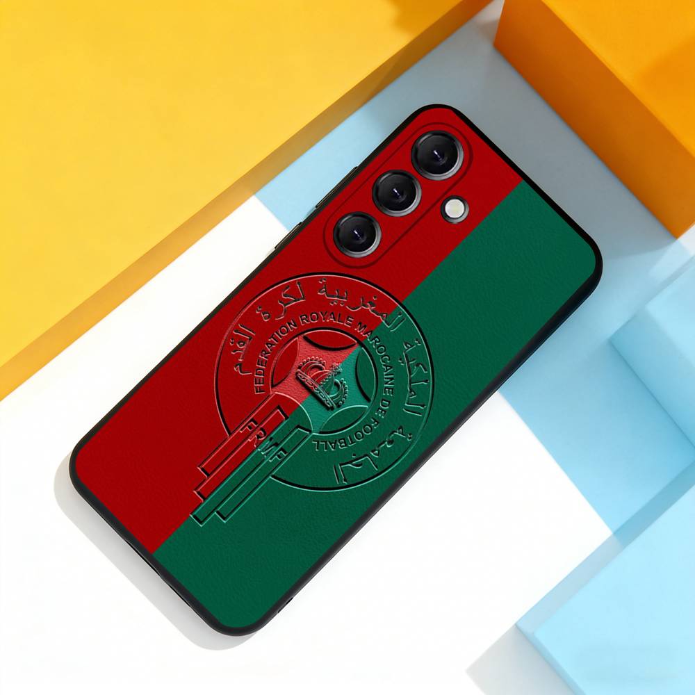 M-Maroc Morocco Flag MAP Phone Case For Samsung Galaxy A 22,71,53,52,51,72,73,5G,Note,J7,8,9 Soft Black Cover
