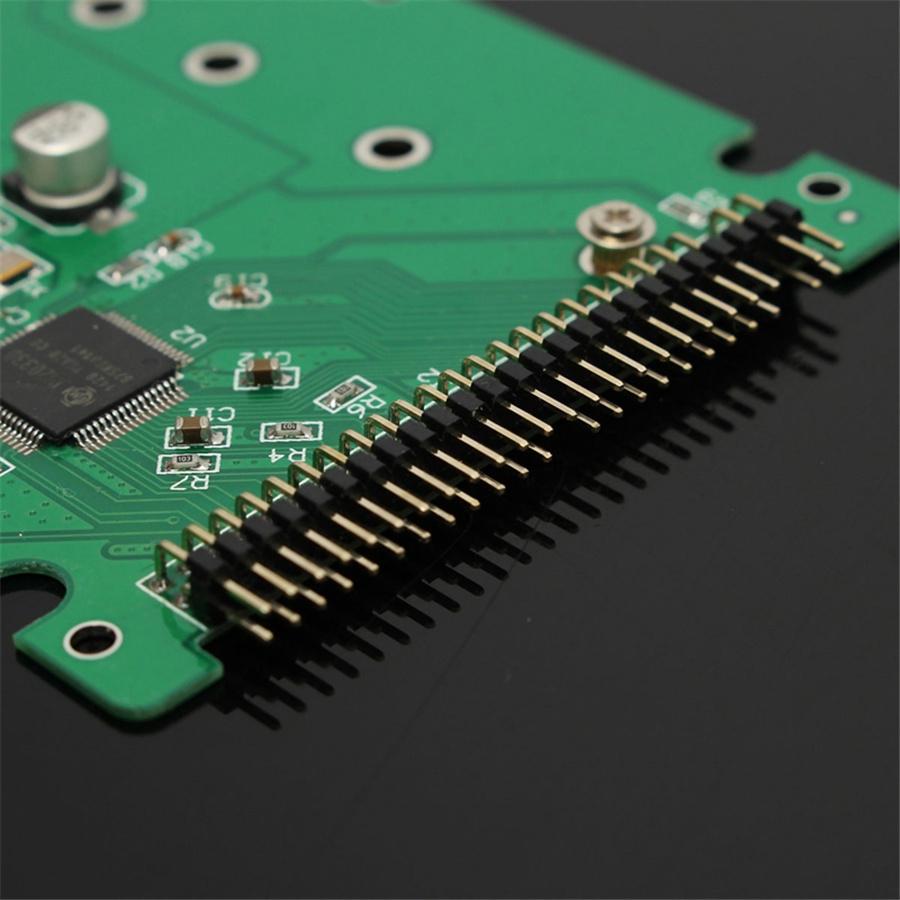 NGFF M.2 SATA SSD to 2.5 IDE 44 Pin Converter Adapter Case Black