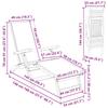 Adjustable and Foldable Sun Lounger 2 pcs Grey Brown