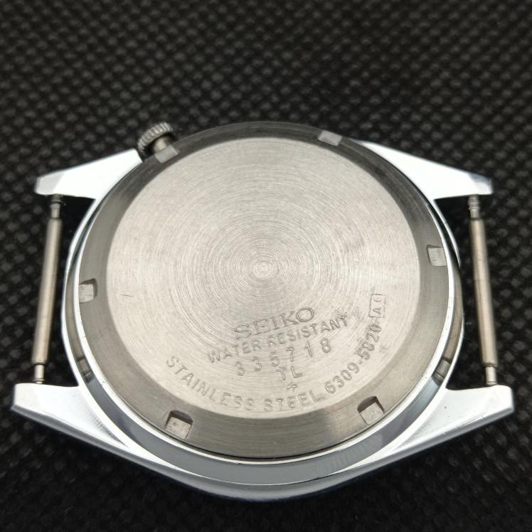 ВОССТАНОВЛЕННЫЕ ВИНТАЖНЫЕ SEIKO 5 АВТОМАТИЧЕСКИЕ 6309A ЯПОНИЯ МУЖСКИЕ ЧАСЫ D/D ЧЕРНЫЕ a318630-9