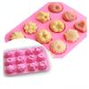 12 Flower Grass Mold Silicone Multi-style Baking Mold Cake Candy Chocolate Candy Ice Pastry Food Mold Kitchen Bar Christmas DIY