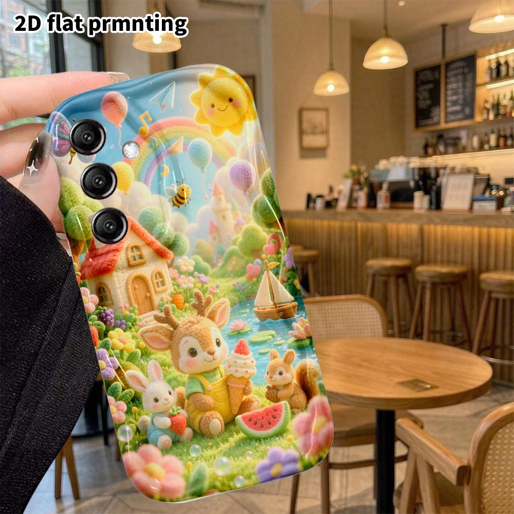 Phone Case: 2D flat, suitable for Samsung Galaxy A34 A35 M05 M06 S20 S22 S21 FE Plus 5G protective case, perfect for summer picnics, Christmas, and Ha