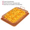 Oil Frying Baking Pan Grill Crispy Mesh Stainless Steel Baking Tray Copper For Oven Air Fryer BBQ Non-stick Chips Basket