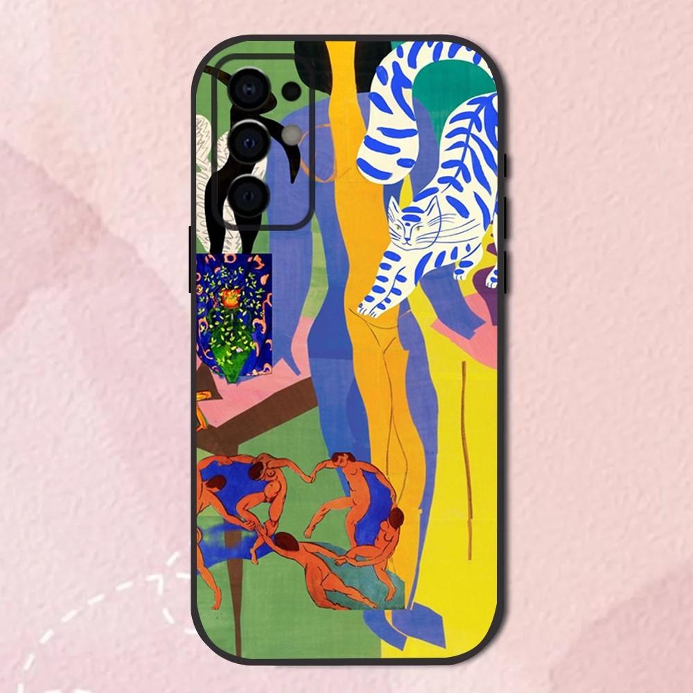 Чехол для телефона с картиной Анри Матисса для Samsung S24, S21, S22, S23, S30, Ultra, S20, Plus, Fe, Lite, Note, 10, 9, 5G Черный Мягкий