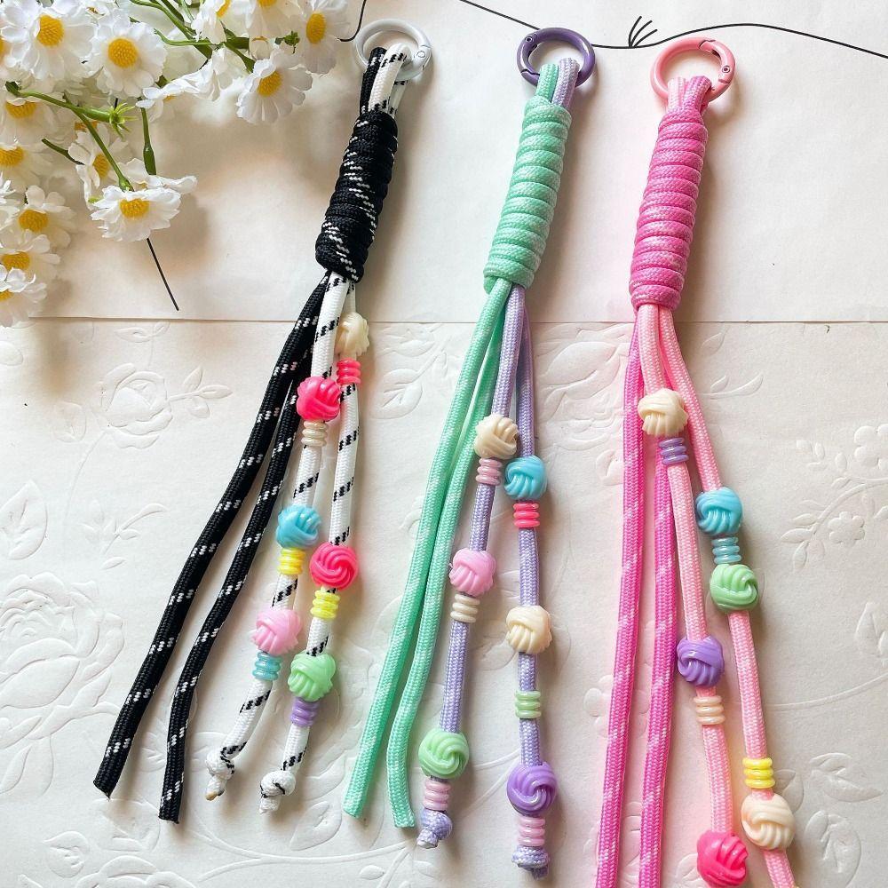Ретро Нейлоновая веревка подвеска Нейлоновый автомобильный брелок INS Braid Rope брелок автомобильный ключ подвеска