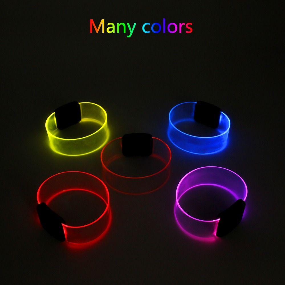 Magnet Luminous Bracelet Multiple Modes Lighting Band Star Backing Flashing Wristband  Concert