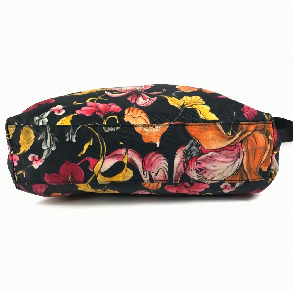 Prada Логотип в виде треугольника с цветочным узором Сумка через плечо, сумка 2-в-1, сумка-тоут