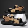 Sandals Men's 2025 Summer Explosion Wearing Teenagers Beach Sandals Non-slip Wear Trend Driving Outdoor Men's Shoes