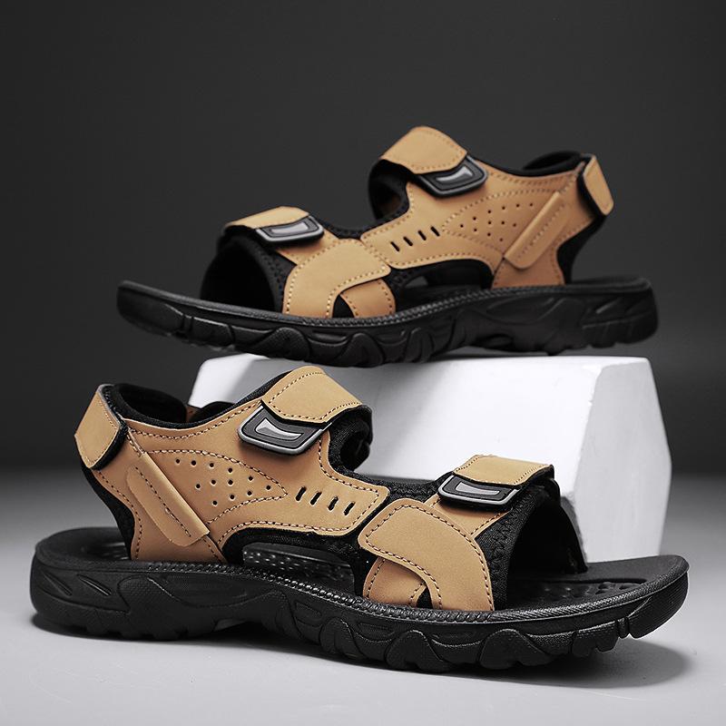 Sandals Men's 2025 Summer Explosion Wearing Teenagers Beach Sandals Non-slip Wear Trend Driving Outdoor Men's Shoes