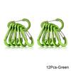 6 Pieces 12 Pieces Outdoor Use Camping Multi-tool Carabiner Steel Small Carabiner Clip Fishing Accessories