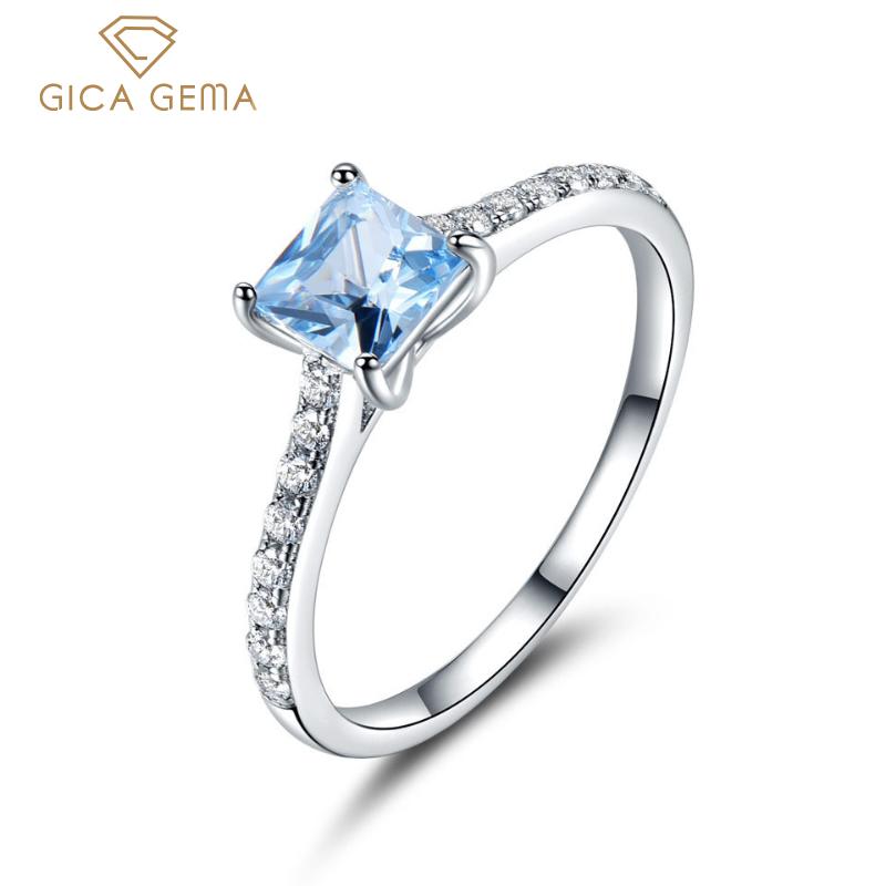 Gica Gema S925 Стерлингового Серебра Модное Персонализированное Кольцо Нано Изумруд на 12 День Рождения Для Женщин Изящные Ювелирные Изделия Свадебная Вечеринка Ювелирные Изделия Подарок
