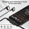 USB Type C на 3,5 мм адаптер для наушников и зарядного устройства 30 Вт, разветвитель для быстрой зарядки с аудиоразъемом Aux для Samsung Galaxy S24 23 Ultra