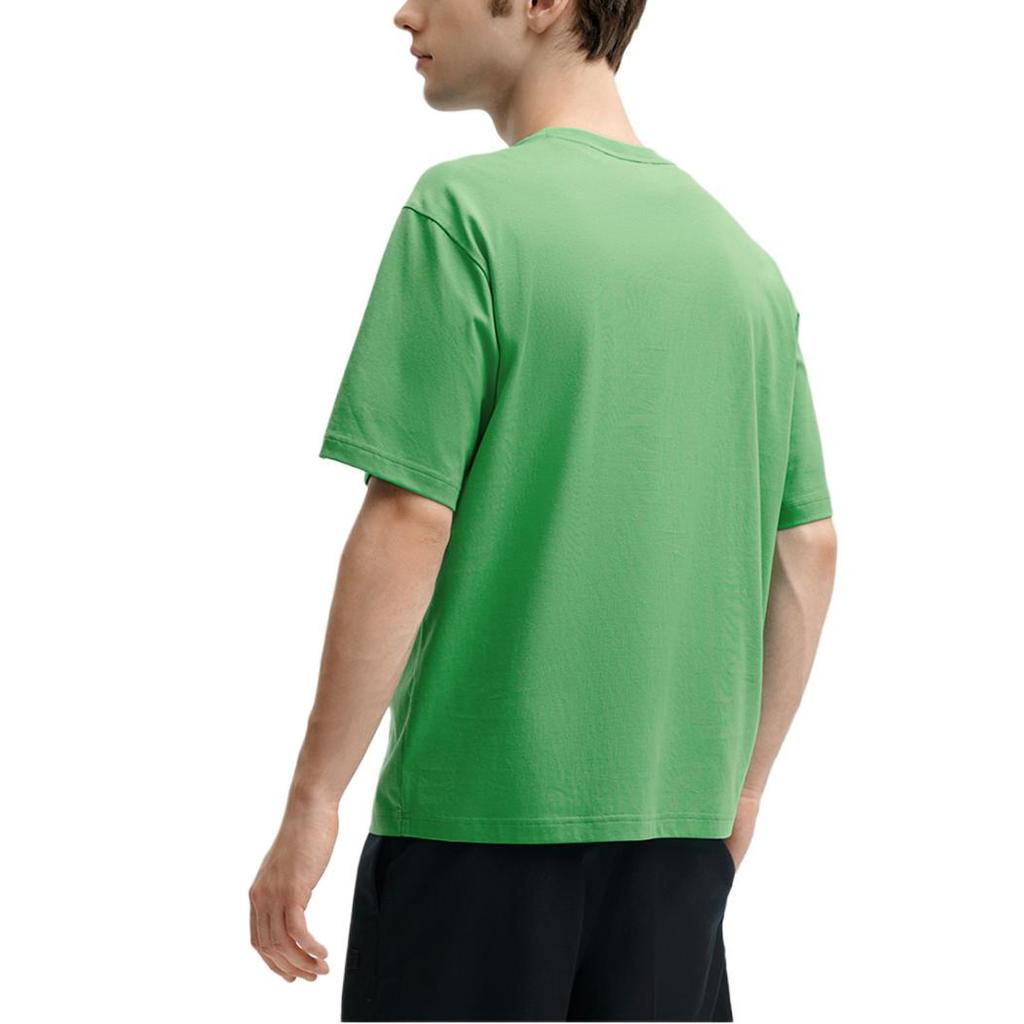 Fila Красочная повседневная футболка свободного кроя с коротким рукавом, унисекс, топы, келли-зеленый F51U419101F-GN