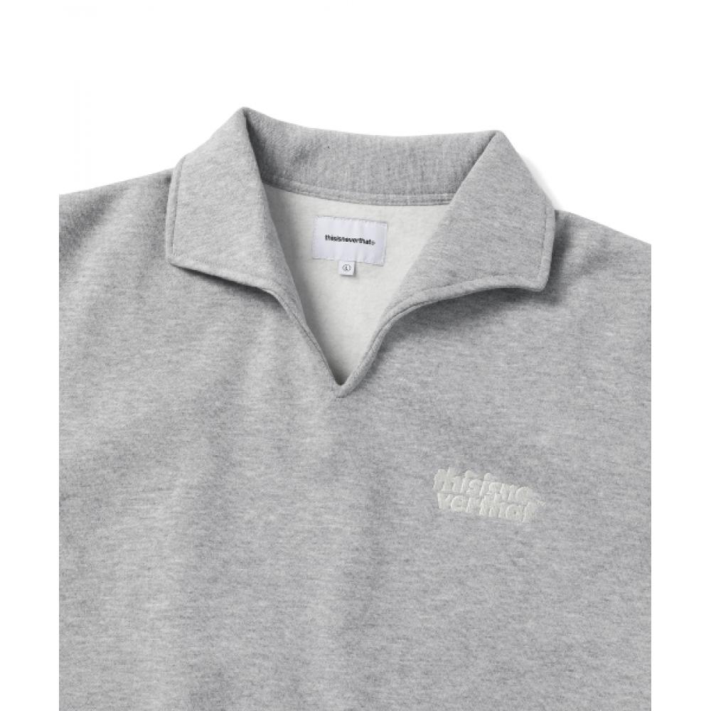 Это никогда не так Открытый воротник Толстовки Heather Grey