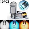 W5W Led T10 Car Light 12V 10 Pcs 6000K White Ice Blue Yellow Super Bright Car License Plate Lamp