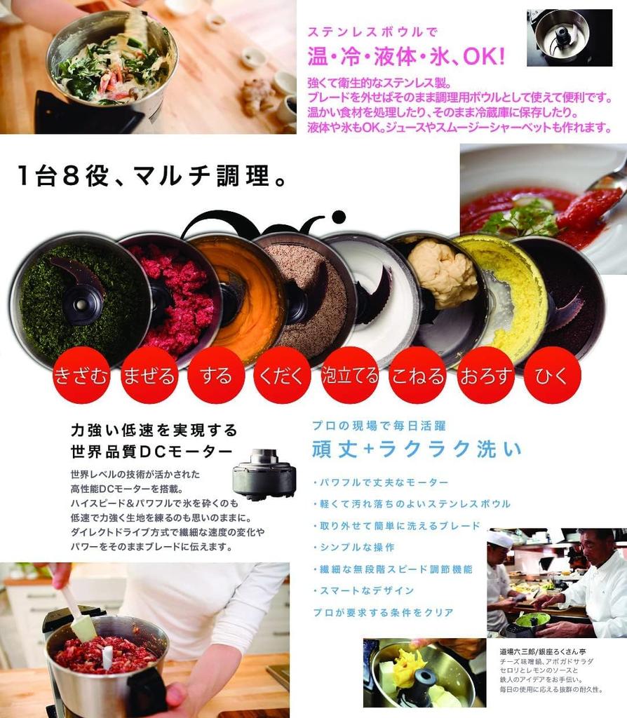 Yamamoto Electric Food Processor Large Capacity MICHIBA Food Processor Mixer Master Cut Yamamoto Electric Recipe Collection Sunbelm Dishcloth Set