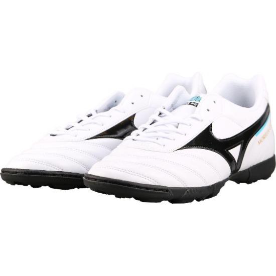 Mizuno Morelia 2 Club As Кроссовки с круглым носком на шнуровке для мужчин для футбола Белый Черный P1GD221609