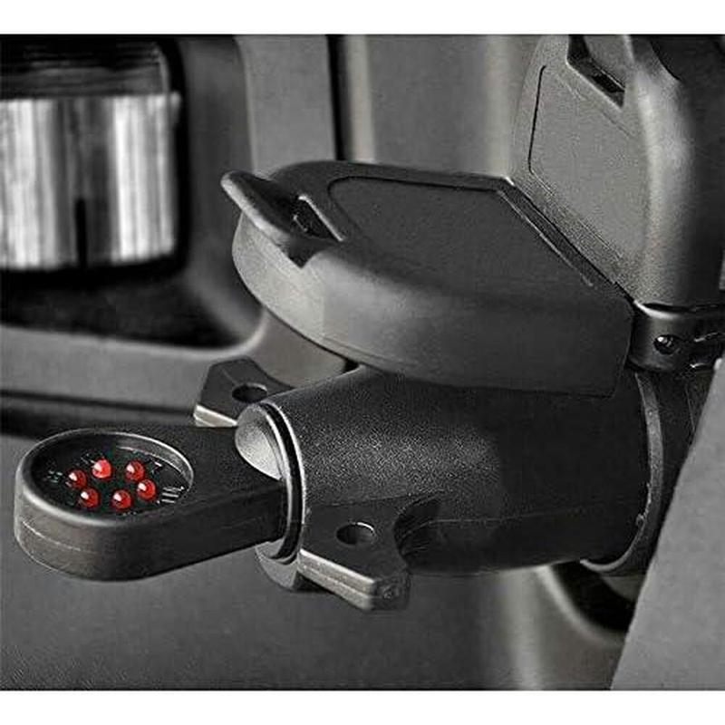 US RV Camper 7 Pin Connector Tester Trailer Truck 12V Black Turn Brake Light Circuit Signal Tester RV Plug Car Accessories