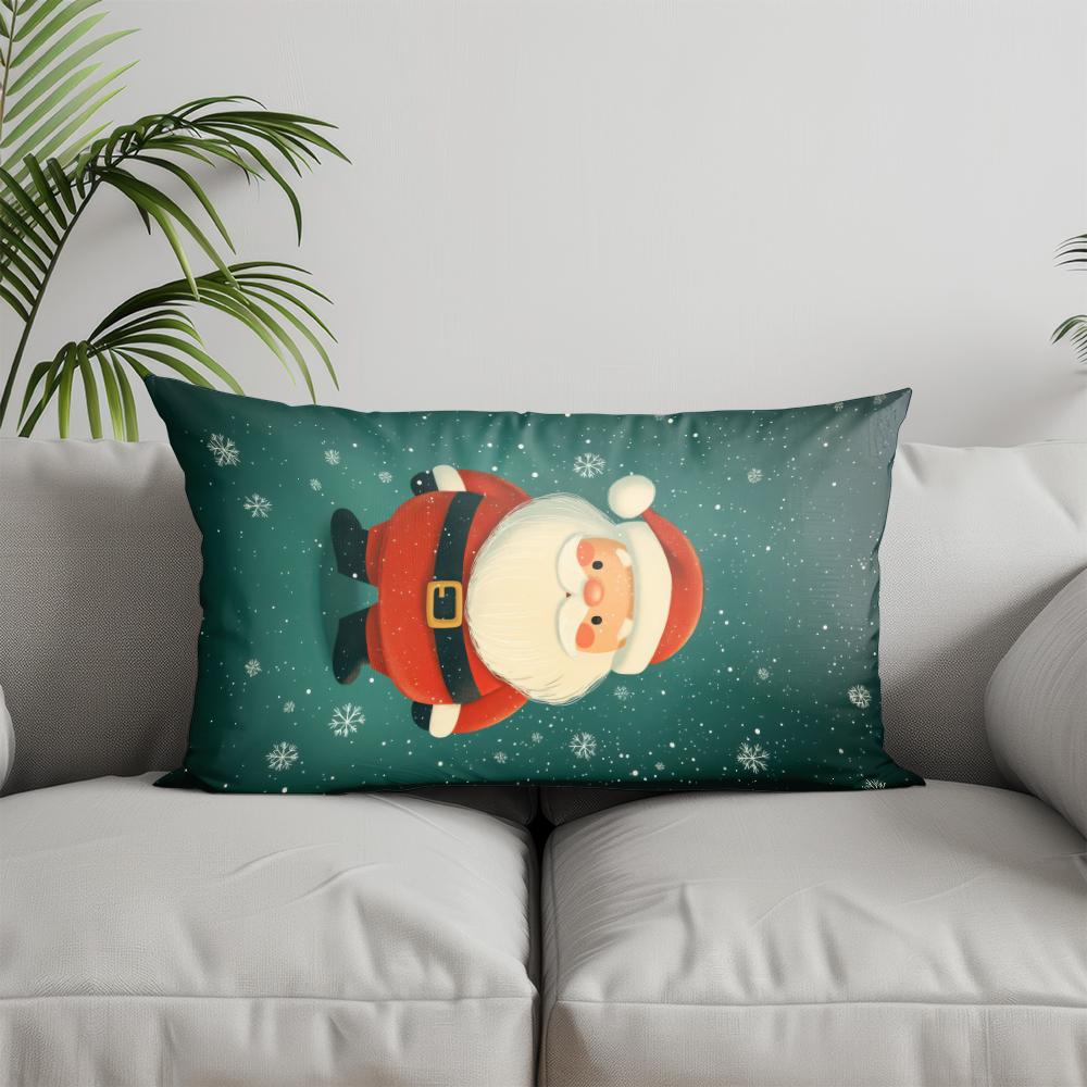 Декор для дома Подушка Merry Christmas шеврон Подходит для дивана, спальни, автомобиля Наволочка Подушка Прямоугольная подушка для спины