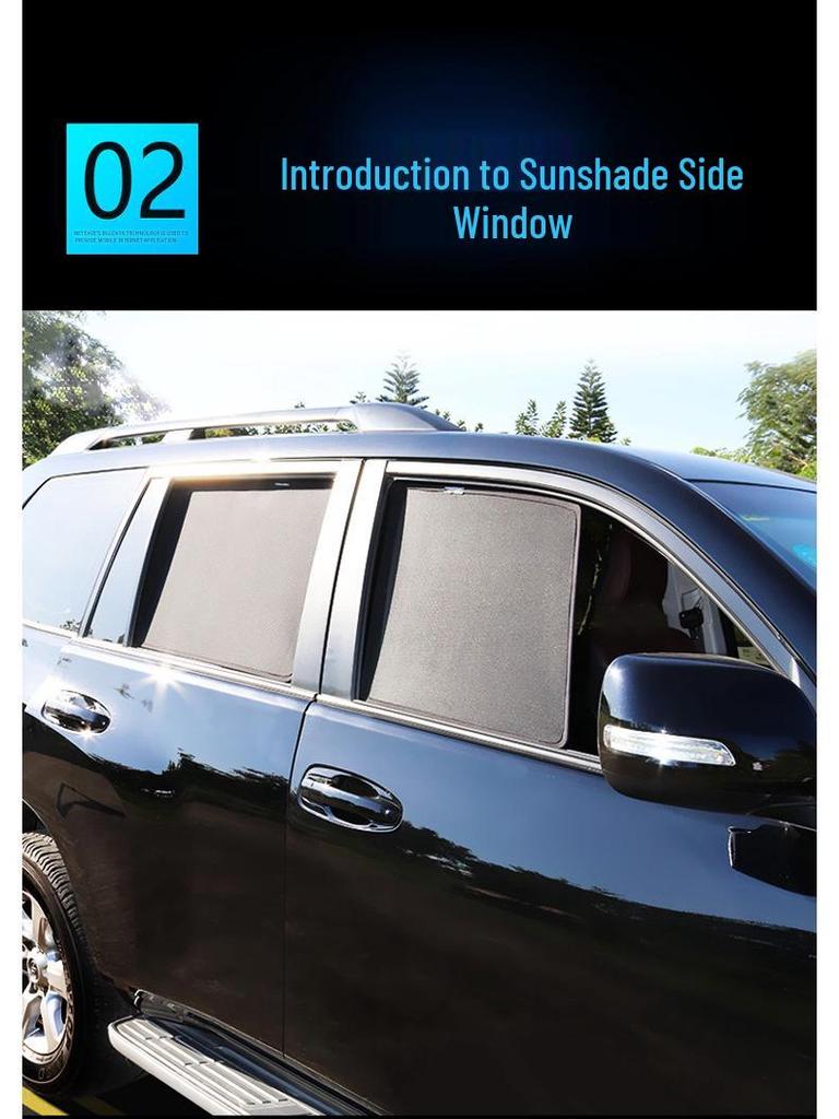 Volkswagen Tiguan L Magnetic Car Window Sunshade - Heat Insulation & UV Protection