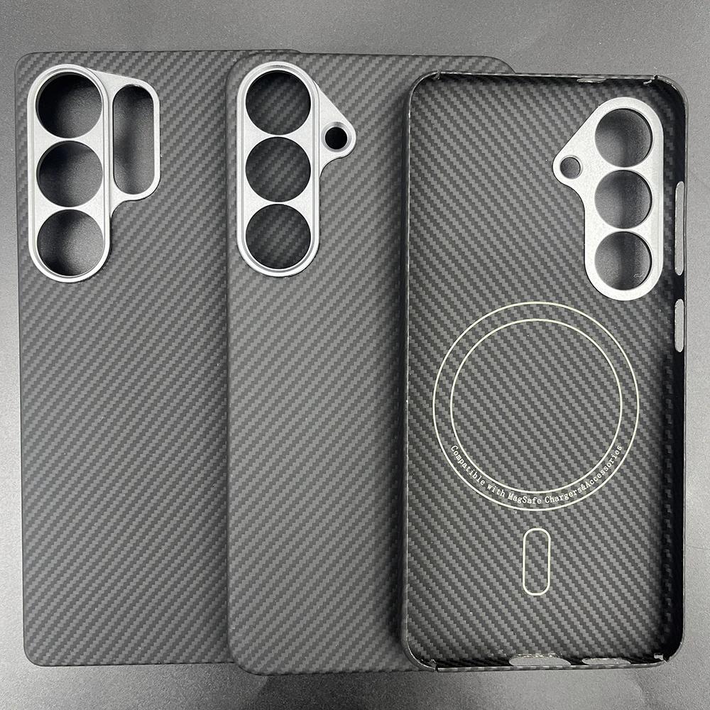 600D Carbon Fiber Case For Samsung Galaxy S25 Ultra 1500D Aramid Case for S25 Edge S25  Ultra-Thin Lightweight Protective Cover