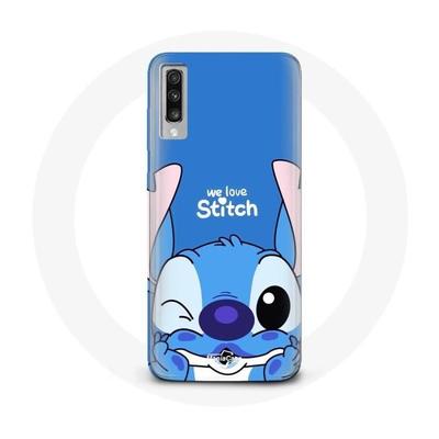 Coque - Samsung - Galaxy A70 - Stitch Mignon - Souple - Protection Enfant