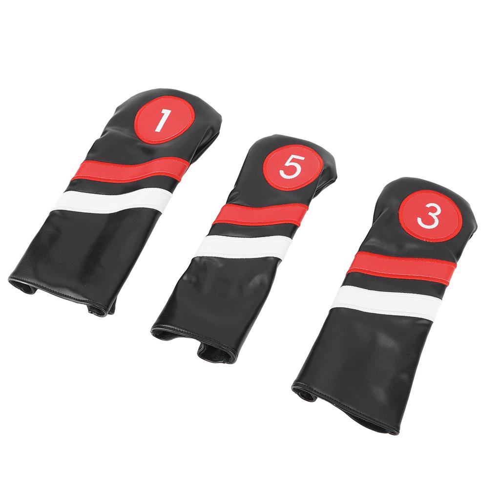 3 шт. Чехол для клюшки для гольфа, черный, сильная защита, износостойкие чехлы для головок клюшек для любителей гольфа