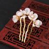 Pearl For Women Headwear Disk Hair U Shaped Hairpin Hair Accessories Hair Fork Flowers Hair Stick