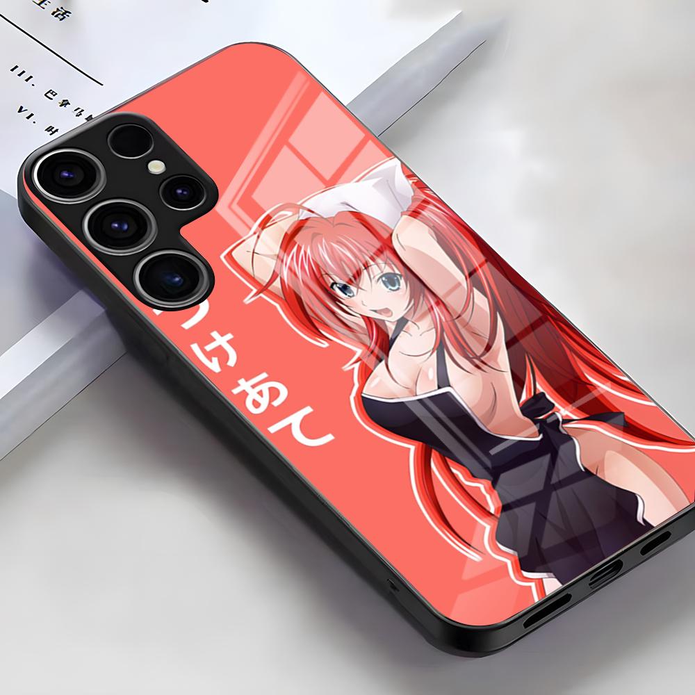 Чехол для телефона High School DxD Hero для Samsung S26 S25 Edge Ultra S23 S22 S21 S20 Ultra Plus S24 Fe A54 A53 A25 Стеклянная крышка