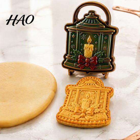 DIY Mini Pie Molds for Parties Christmas Mold, 3D Relief Embossed Hand Baking Reusable Supplies Dough Press Mold Holiday Party Homemade Snack Tools