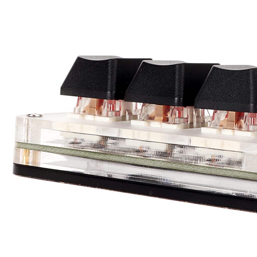 Wired Macro Ergonomic Customized Macro Pad Gaming Programmable USB Mini Keypad for Desktop Function Keypad with Knob 1 Keyboard, One-Handed Keyboard,