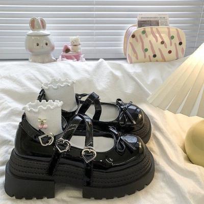 2025 весна и лето новые британские маленькие кожаные туфли женские милые и крутые туфли Мэри Джейн на платформе с юбками универсальные одинарные туфли женские