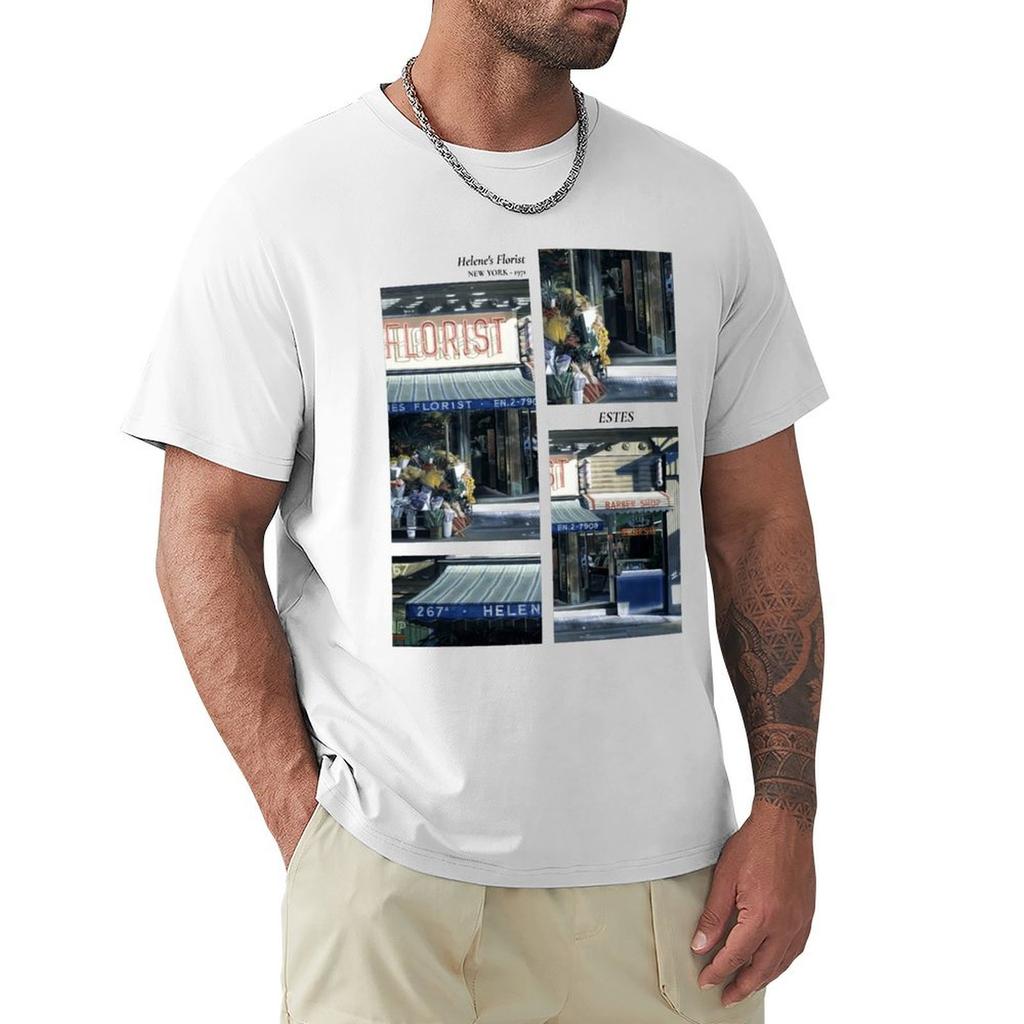 Richard Estes Helenes Florist Painting Tshirt Work Outdoor Tshirt For Men