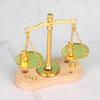 Мини-весы 1:Масштаб 12 Ретро Миниатюрная Модель Весов Правосудия Коллекционная Реалистичная Винтажная Модель Весов для Микросцен Декор для Торта