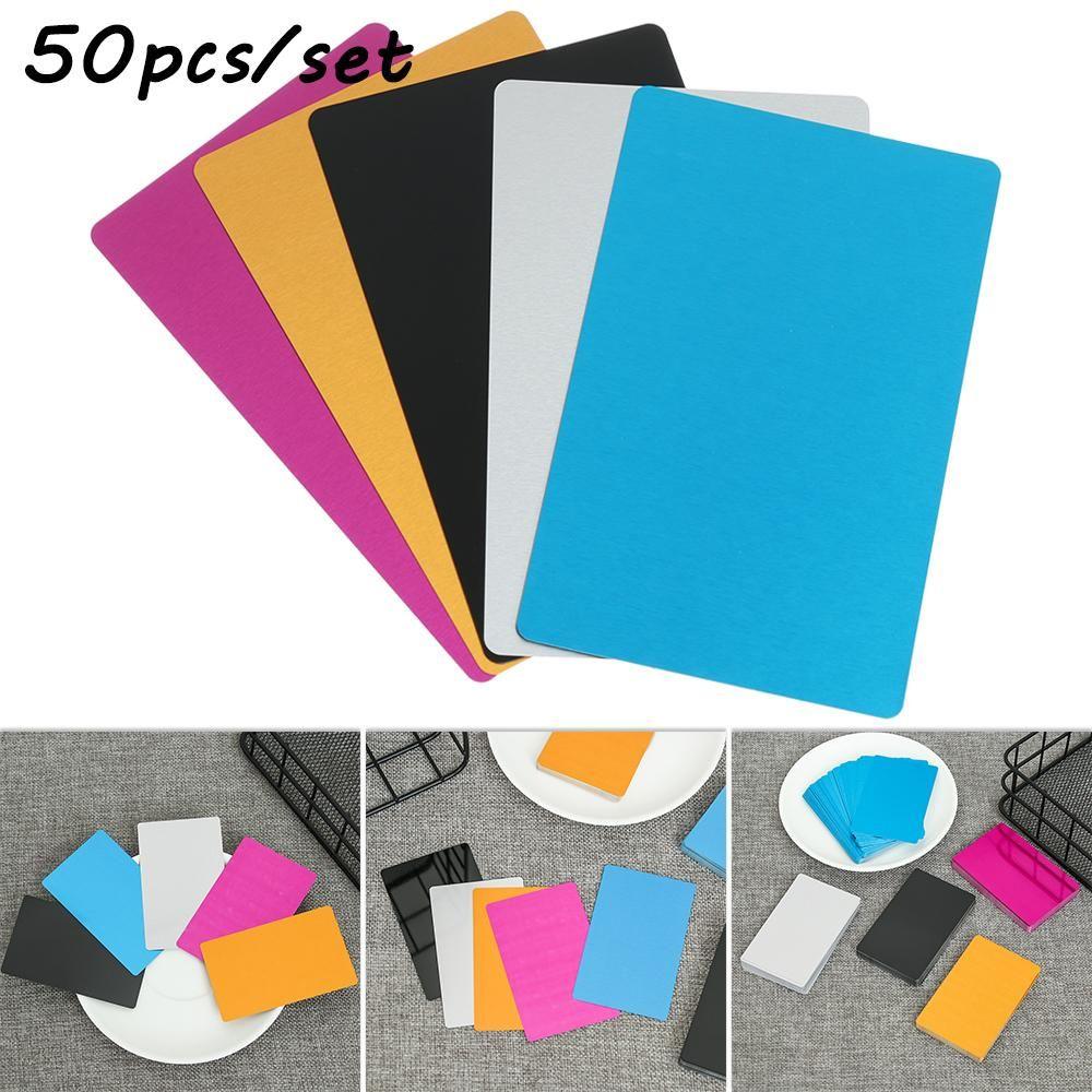 Art Craft Business Visit Aluminum Laser Engraving Metal Carte Business Card Blank Name Cards