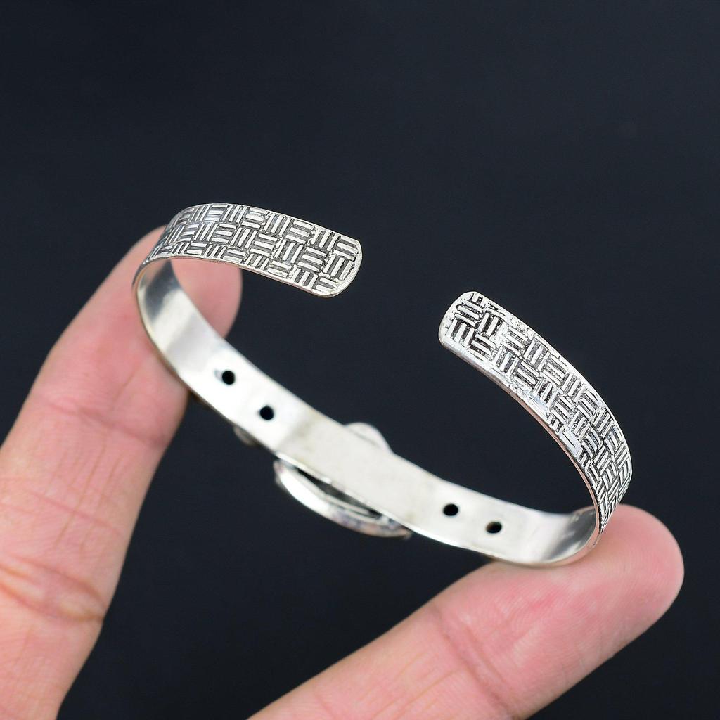 Распродажа ко Дню матери Браслет из стерлингового серебра 925 пробы с драгоценным камнем из раковины абалона и голубым топазом