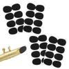 YANYULI Mouthpiece Patch Clarinet Saxophone Cushion 32 Pieces Oval Cushion Durable Practical Protective Cushion Rubber Material