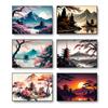 Japanese Landscape Poster Canvas Painting Print Wall Art Picture Bar Cafe Vintage Home Room Decor Aesthetic Mural Gift Frameless