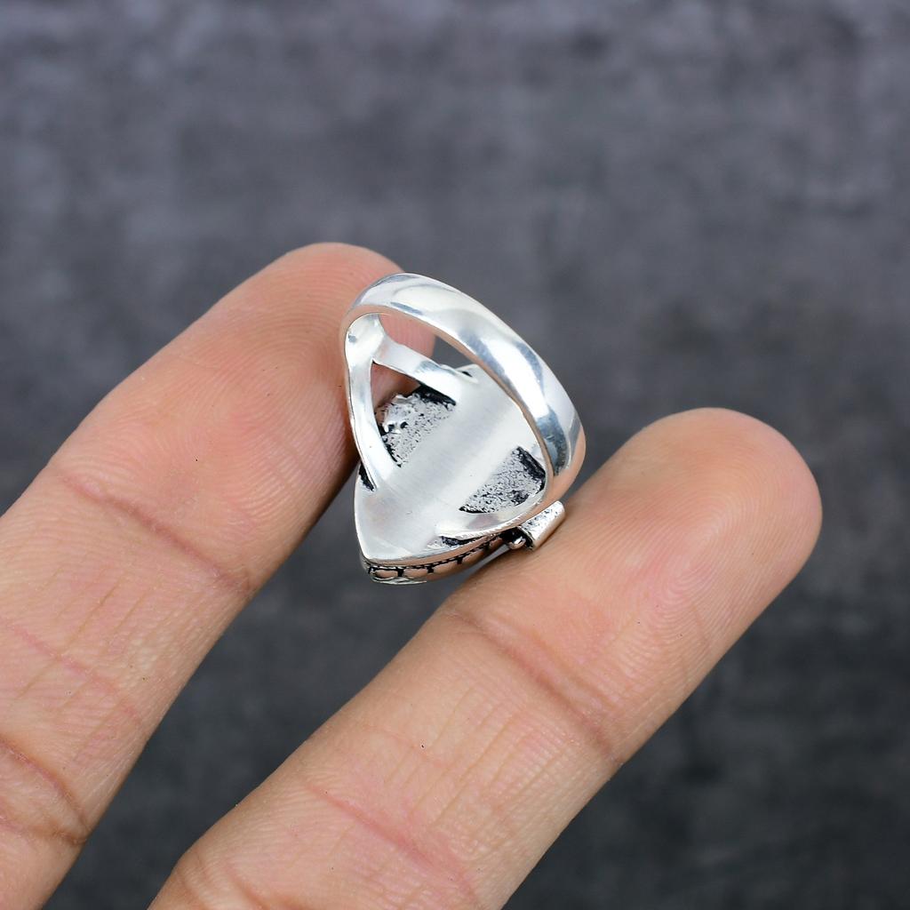 Традиционный вид ювелирных изделий ручной работы из стерлингового серебра кольцо Poison размер 9 O7B84