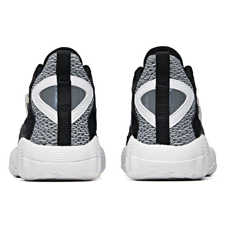 Anta Wind Tunnel 1 Support Mid-Top Basketball Shoes Men Sneakers Black Gray 112021617S-2