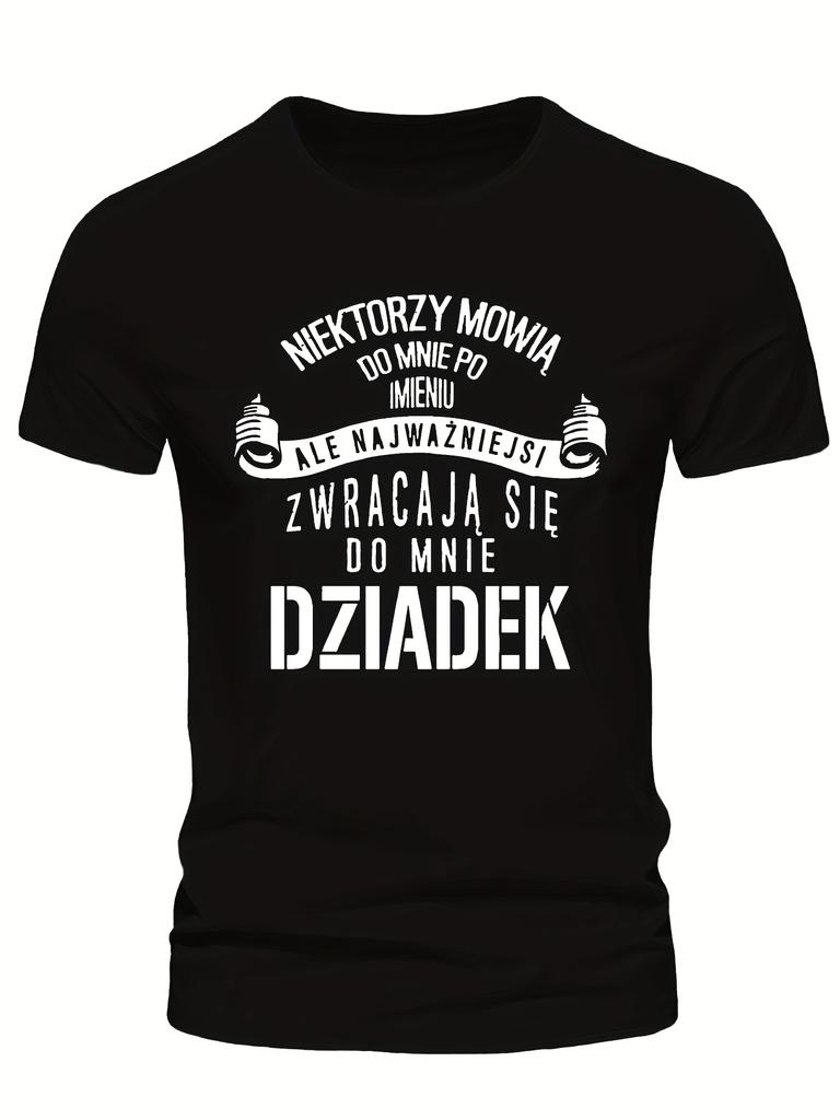 Fun Polish Grandpa T-Shirt with Polish Phrases & Babcia/Dziadek Text - Polish Colors (Red) Cultural Design