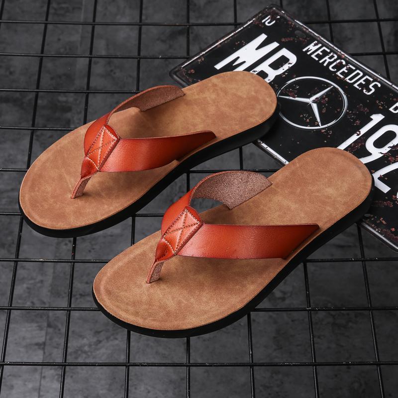 Fashion Simple Casual Flip Flops for Men Comfy Beach Sandals Summer Non-Slip Flats Indoor Outdoor Male Slippers Quick Dry Men's Slides